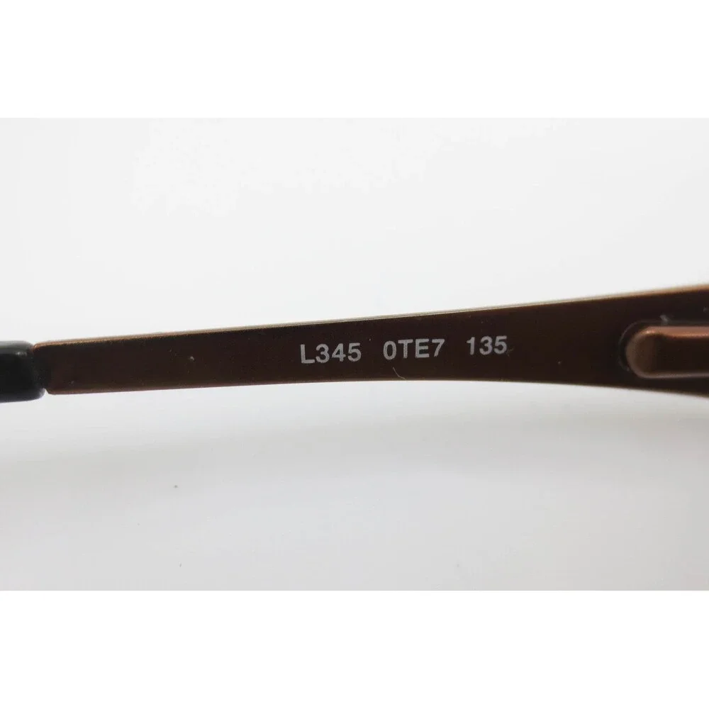 Liz Claiborne L345 0TE7 Bronze Floral Rectangular Eyeglasses Frames 51-16-135